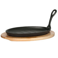 Gjutjärnspanna med avtagbart handtag