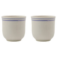 Bistro krus 30 cl, blå/hvid, 2 stk.