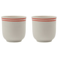 Bistro krus 30 cl, hvid/rød, 2 stk.