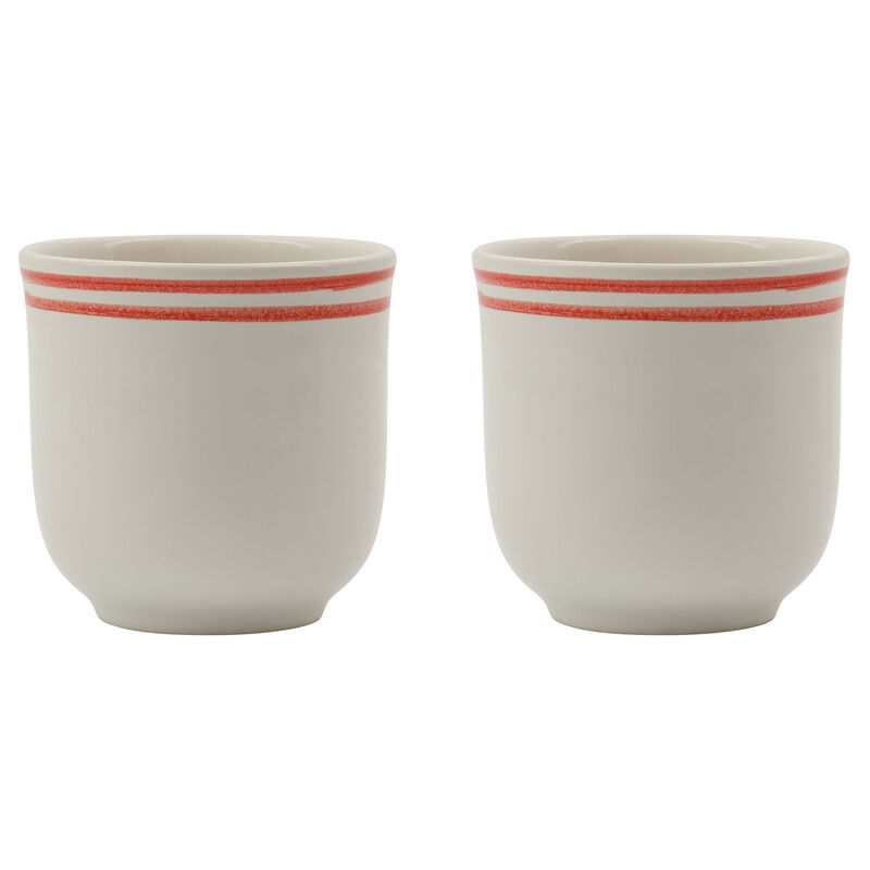 Bistro krus 30 cl, hvid/rød, 2 stk.