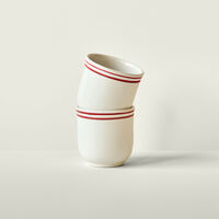 Bistro krus 30 cl, hvid/rød, 2 stk.