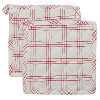 Grytlapp 2-pack, röd