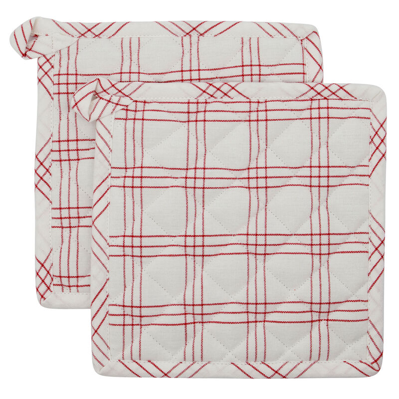 Grytlapp 2-pack, röd