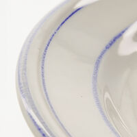 Bistro lunchtallrik 21 cm 2-pack, blå/vit