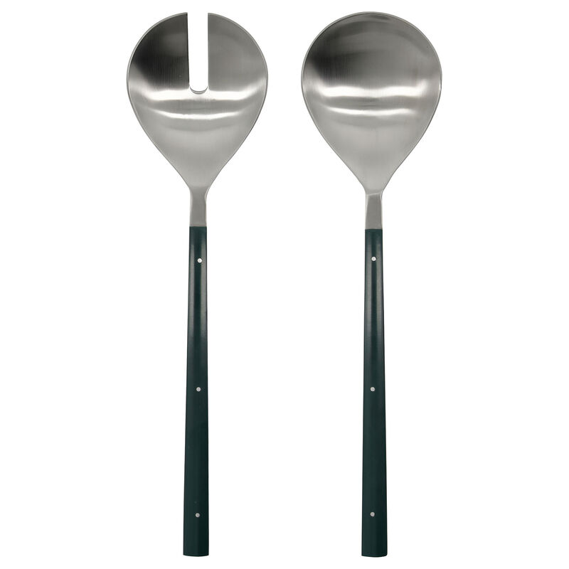 Salatsæt, mørkegrøn, 2 dele