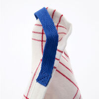 Kökshanddukar 2-pack, röd/vit