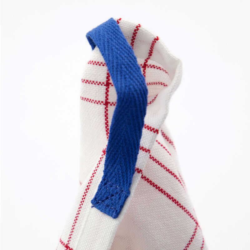 Kökshanddukar 2-pack, röd/vit