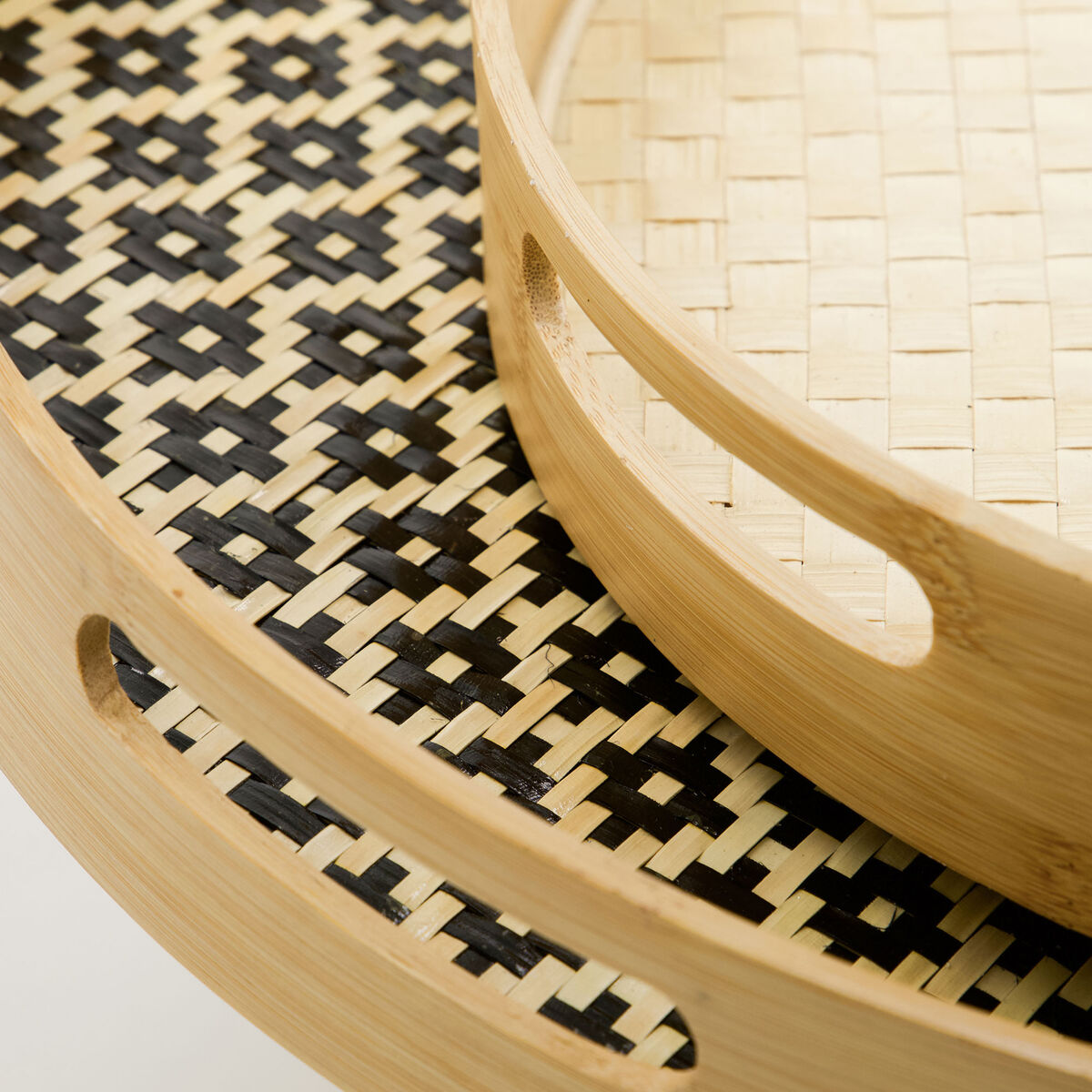 Bakke, sort/natur, 2 stk.