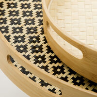 Bakke, sort/natur, 2 stk.