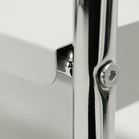 Serveringsvogn, offwhite/krom