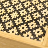 Frukostbricka, svart/natur