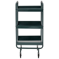 Serveringsvogn, mørkegrønn