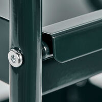 Serveringsvogn, mørkegrønn