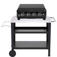 Stekbord 4-brännare med vagn
