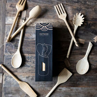 Redskapssett med holder, bambus