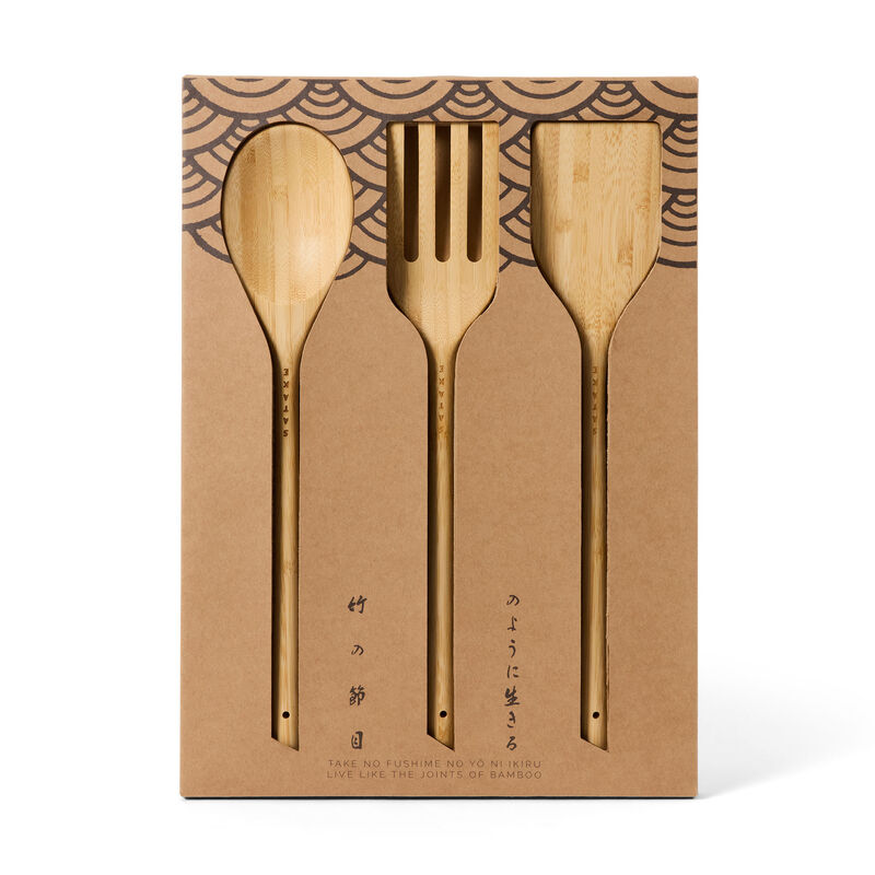 Redskapsset 3 delar, bambu