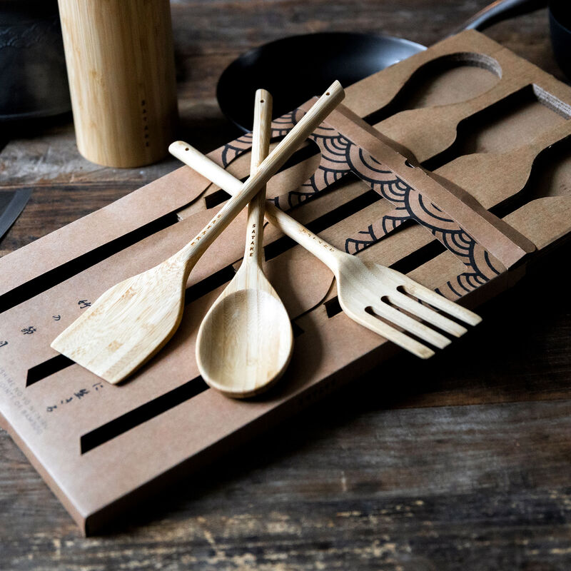 Redskapsset 3 delar, bambu