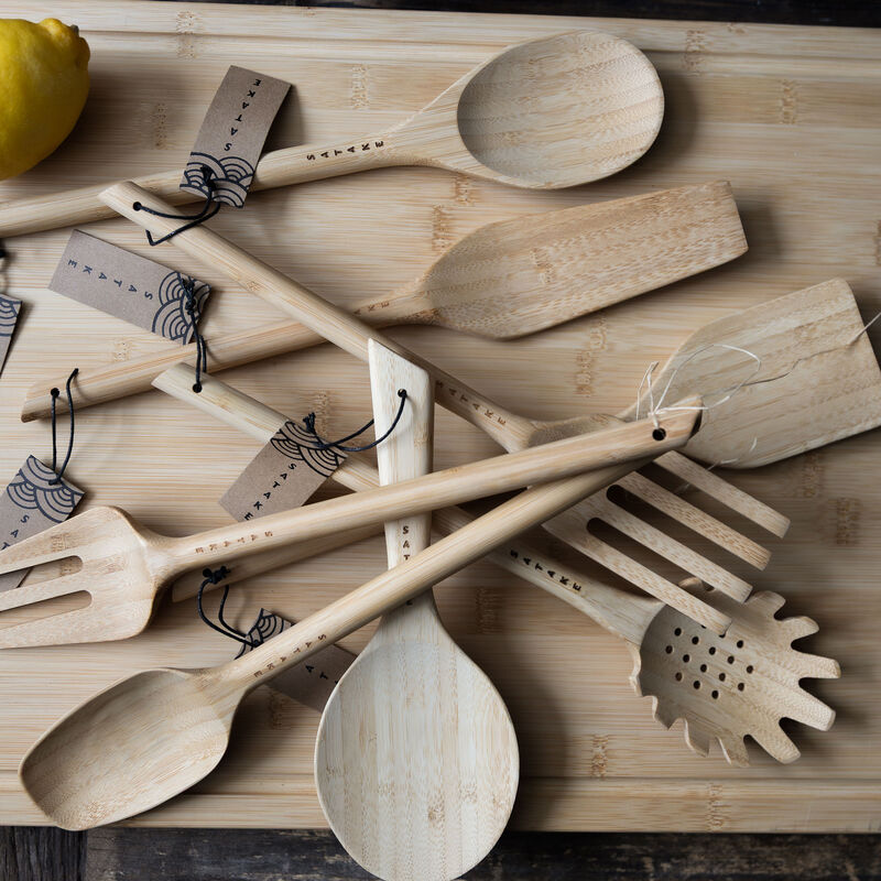 Serveringssked, bambu