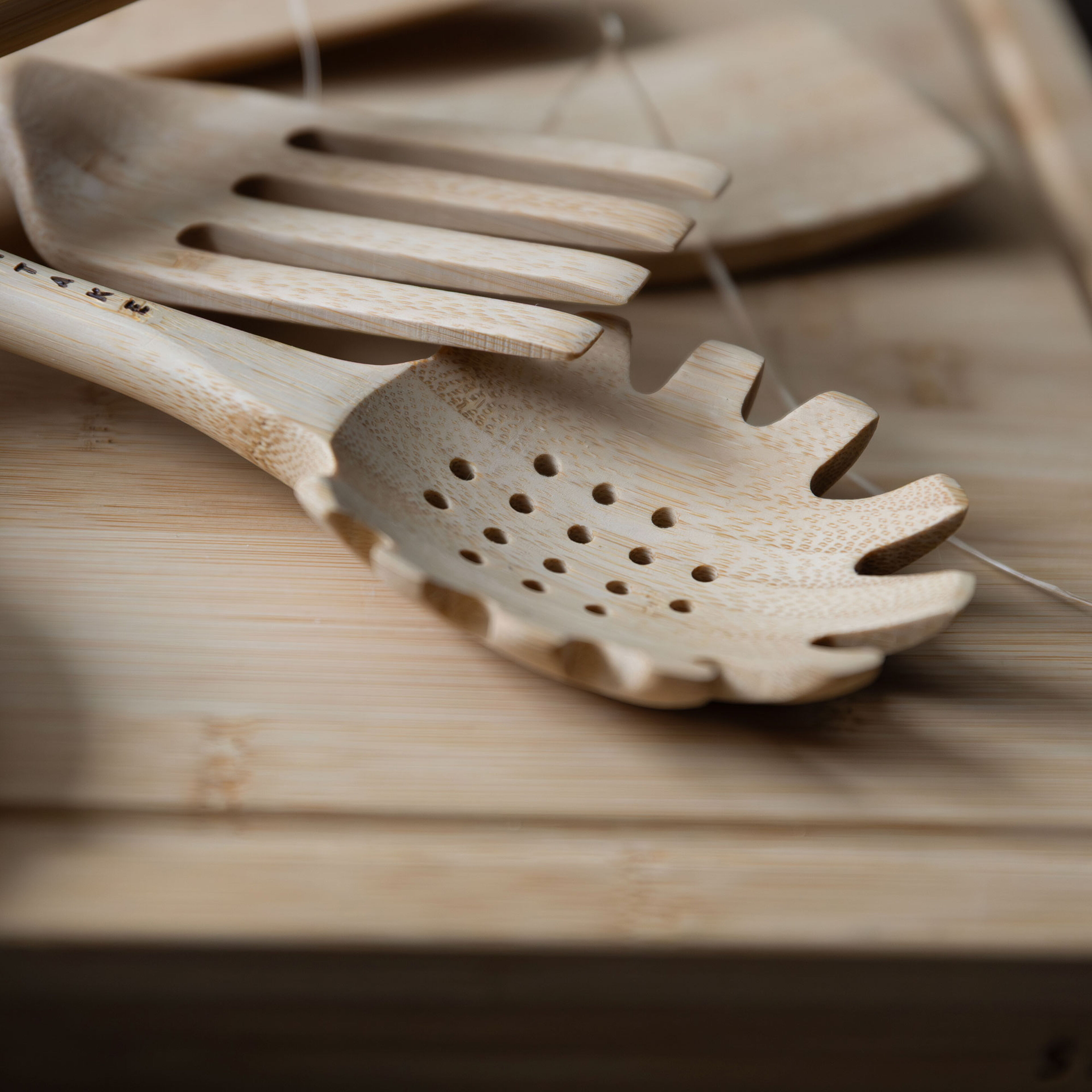 Spaghettiskje, bambus