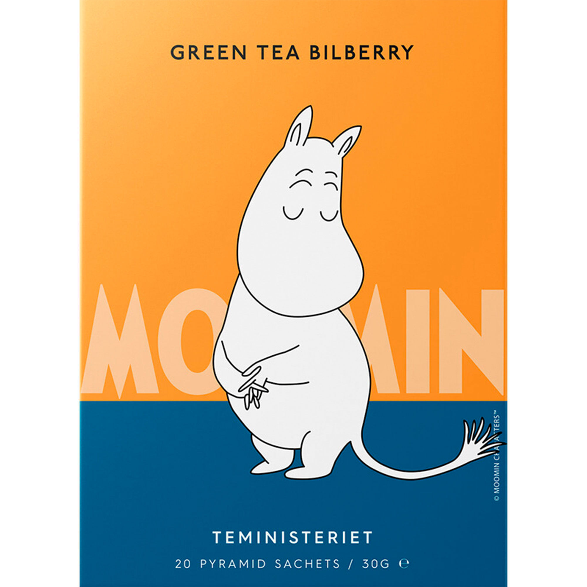 Teministeriet Moomin grønn te, blåbær