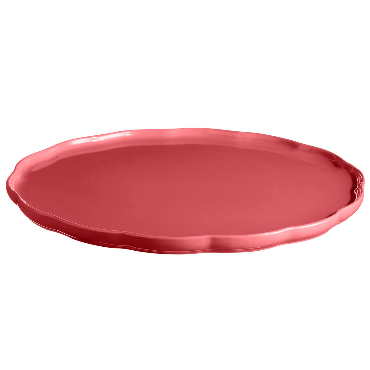 Emile Henry Madeleine Serveringsfat rund, bubbelgum