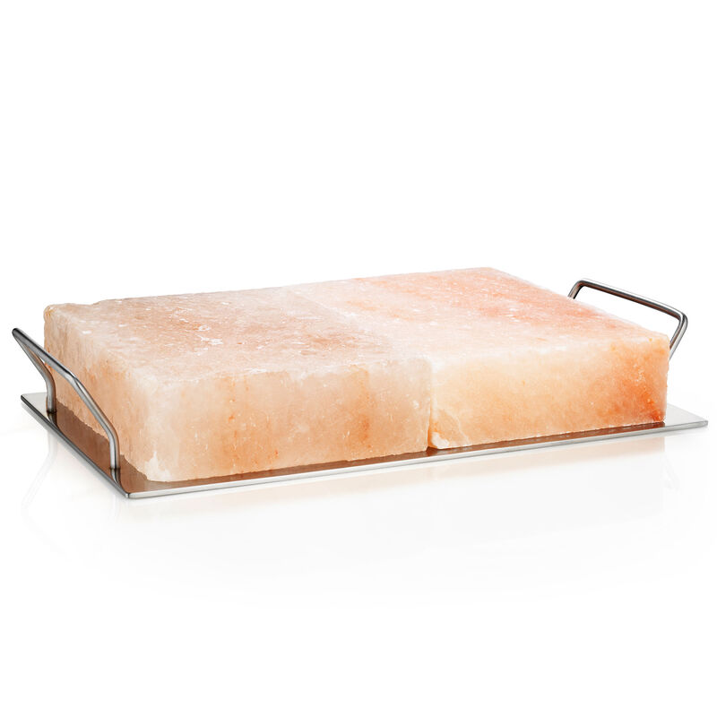 Rivsalt BBQ 2 saltblock + bricka