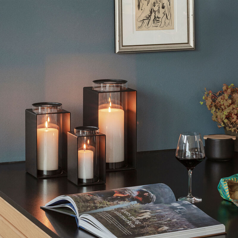 Glow lanterne 18 cm, sort