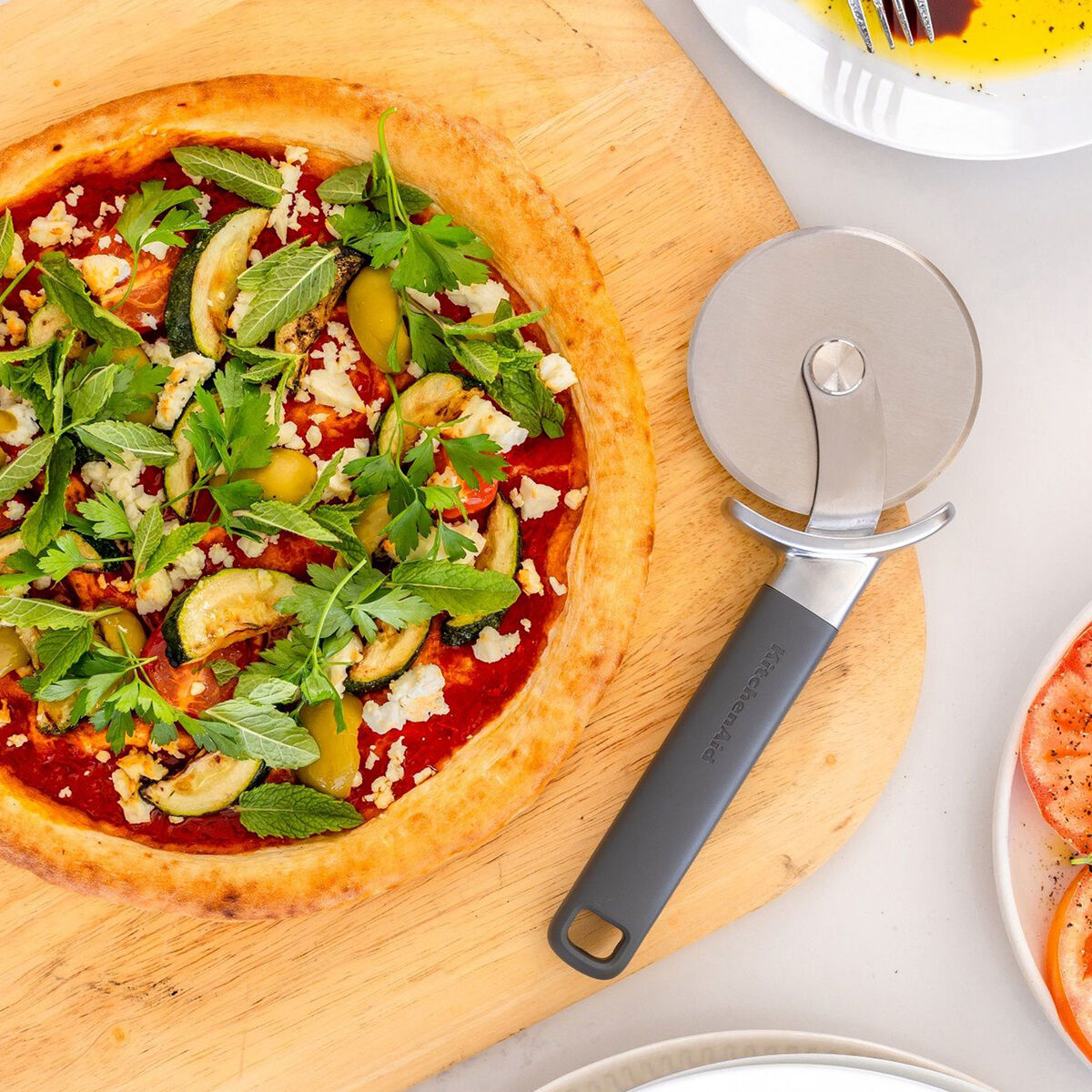 Classic pizzahjul, grå