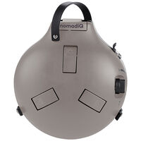 Compact transportabel gaskøkken med to brændere, urban grey