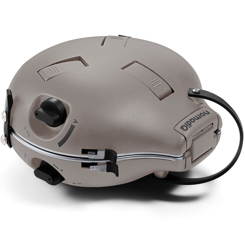 Compact transportabel gaskøkken med to brændere, urban grey