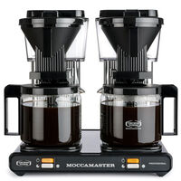 Professional Double kaffebryggare, black/silver