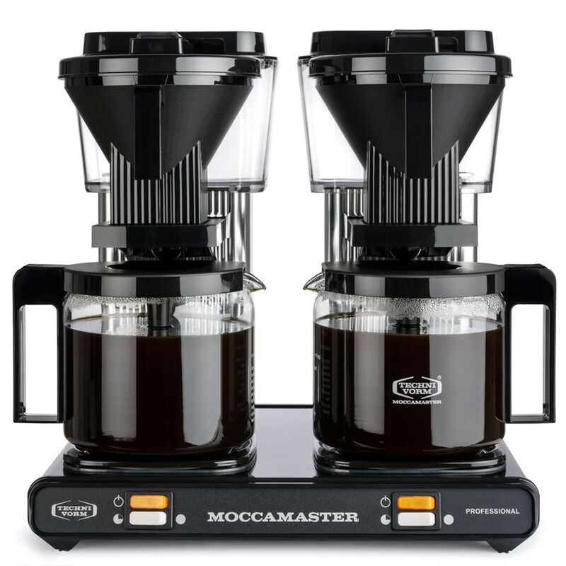 Professional Double kaffebryggare, black/silver