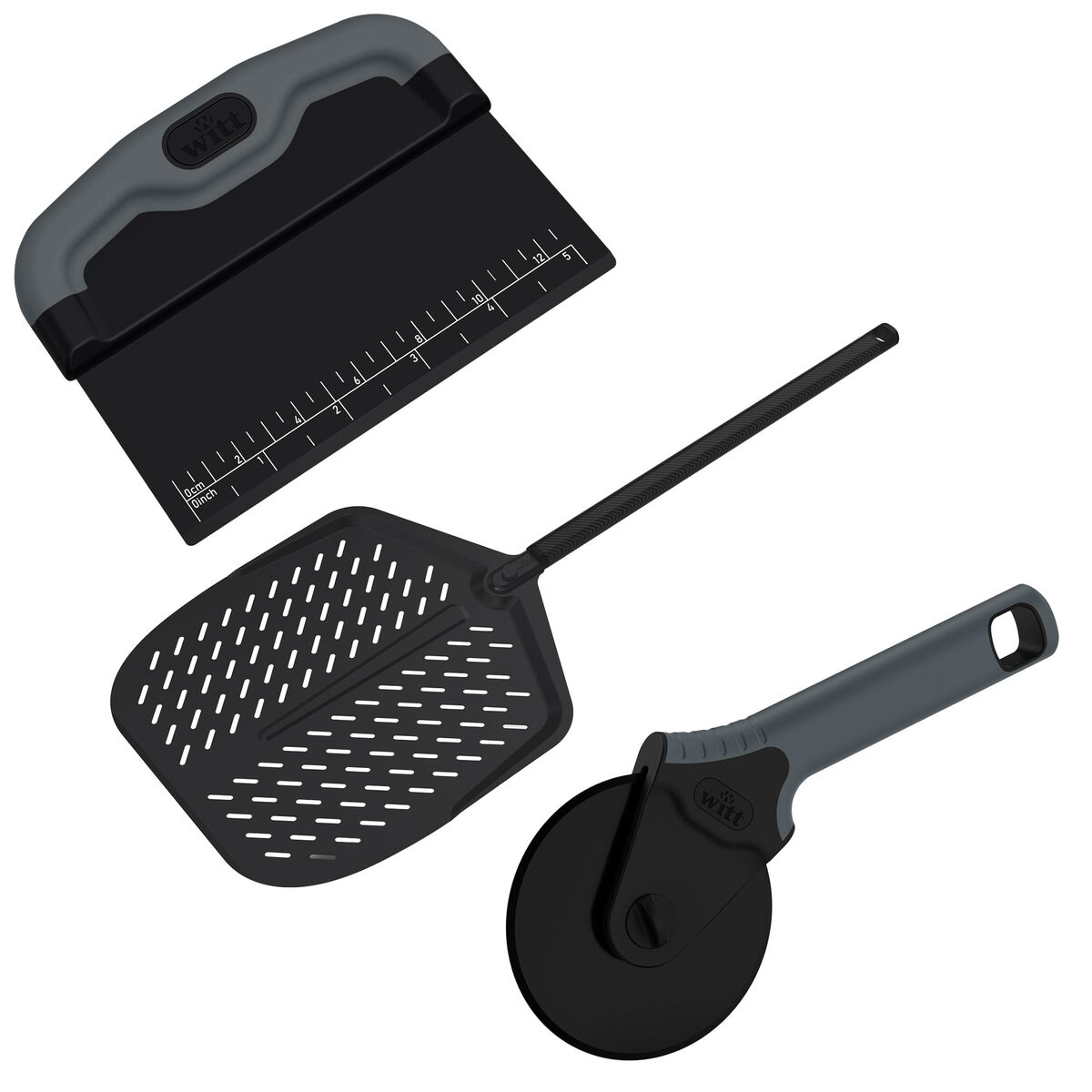 Pizzakit 14" – spade, hjul og dejskraber
