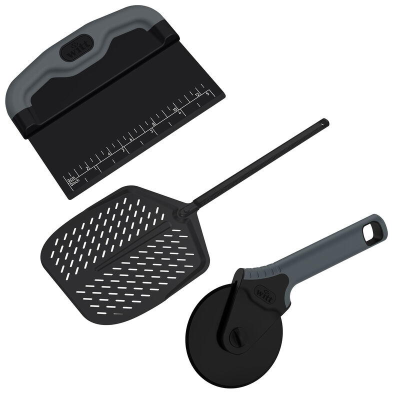 Pizzakit 14" - spade, hjul & degskrapa