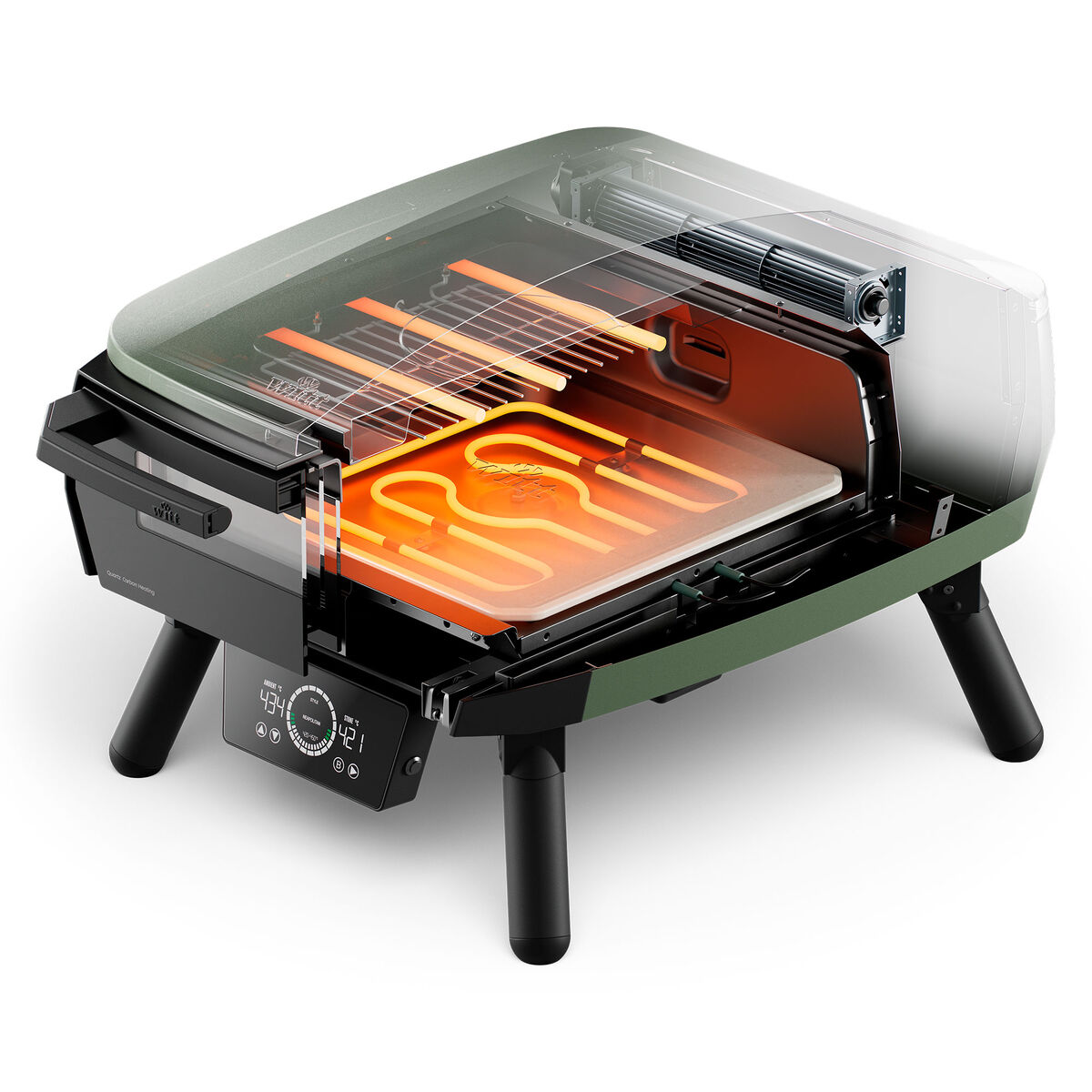 Pizzaugn Elektrisk eGNITE Control 13", grön