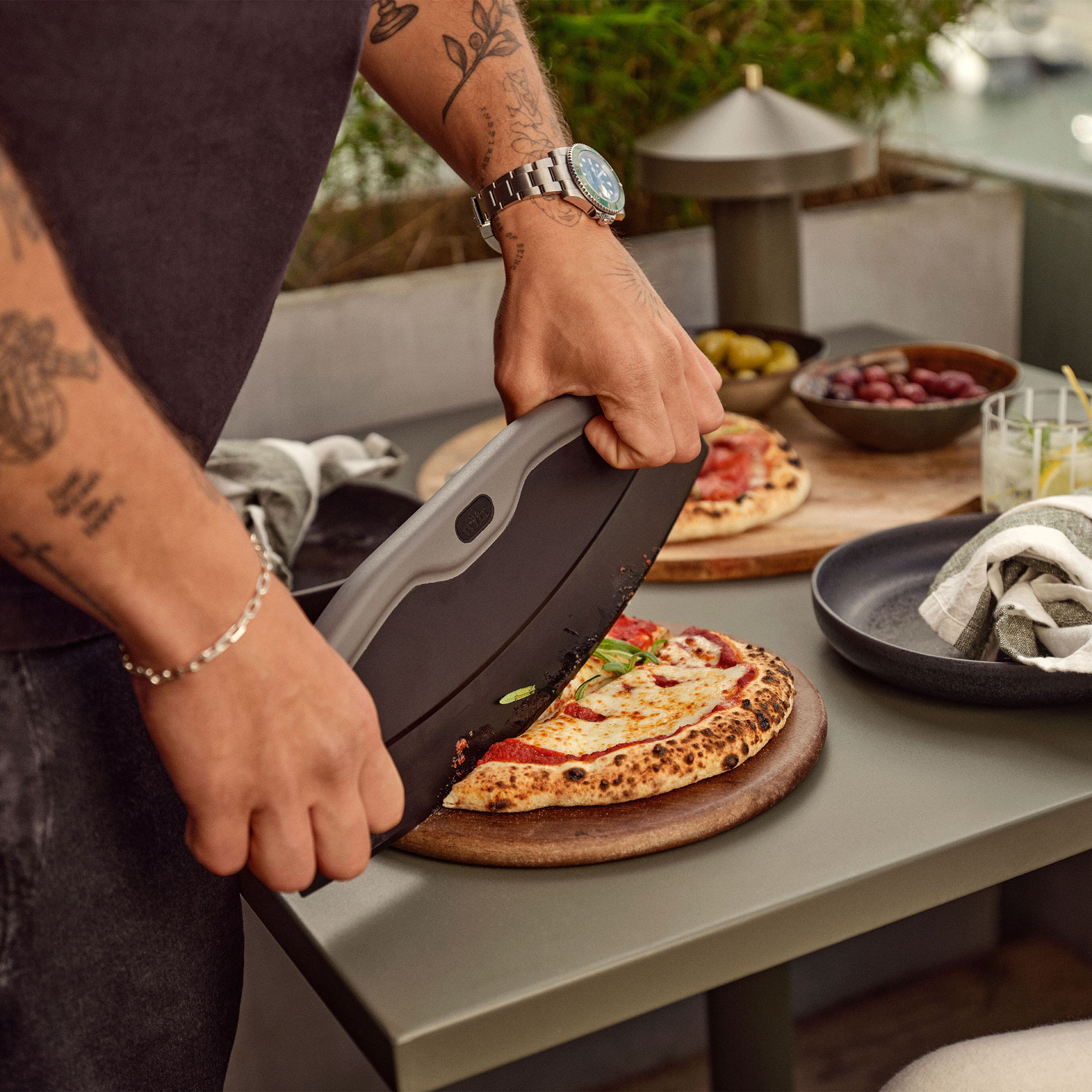 Pizzaskärare Rocker, svart