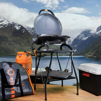 900 transportabel gasgrill, sort