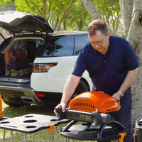 900 transportabel gasgrill, orange