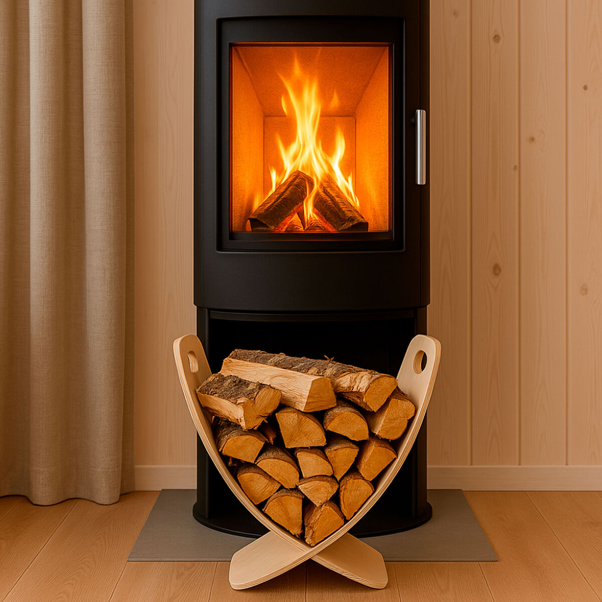 Nordic Embers Vedstativ Natur