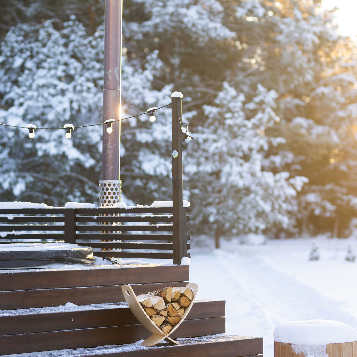 Nordic Embers Vedstativ Natur