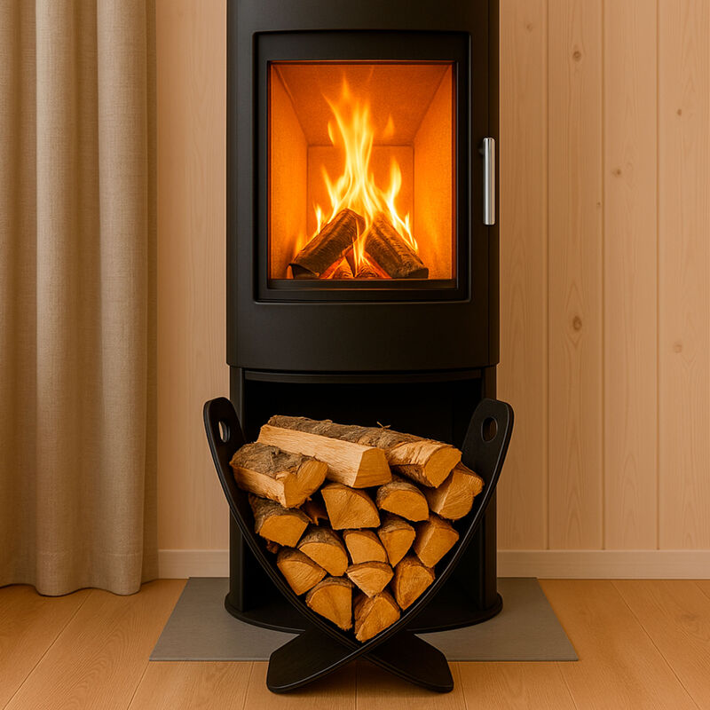 Nordic Embers Vedställ Svart