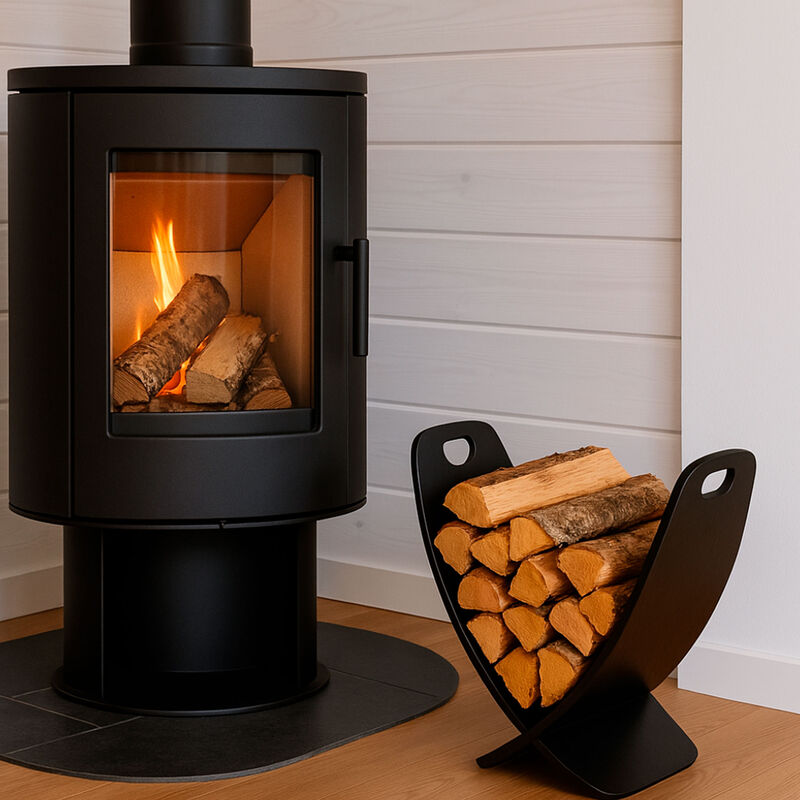 Nordic Embers Vedställ Svart