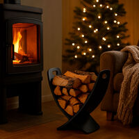 Nordic Embers Vedställ Svart