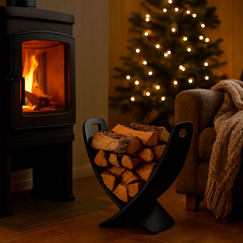 Nordic Embers Vedställ Svart