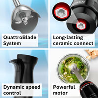 Bosch Serie 4 ErgoMaster MSM4B6V2 Stavblender 1000 watt