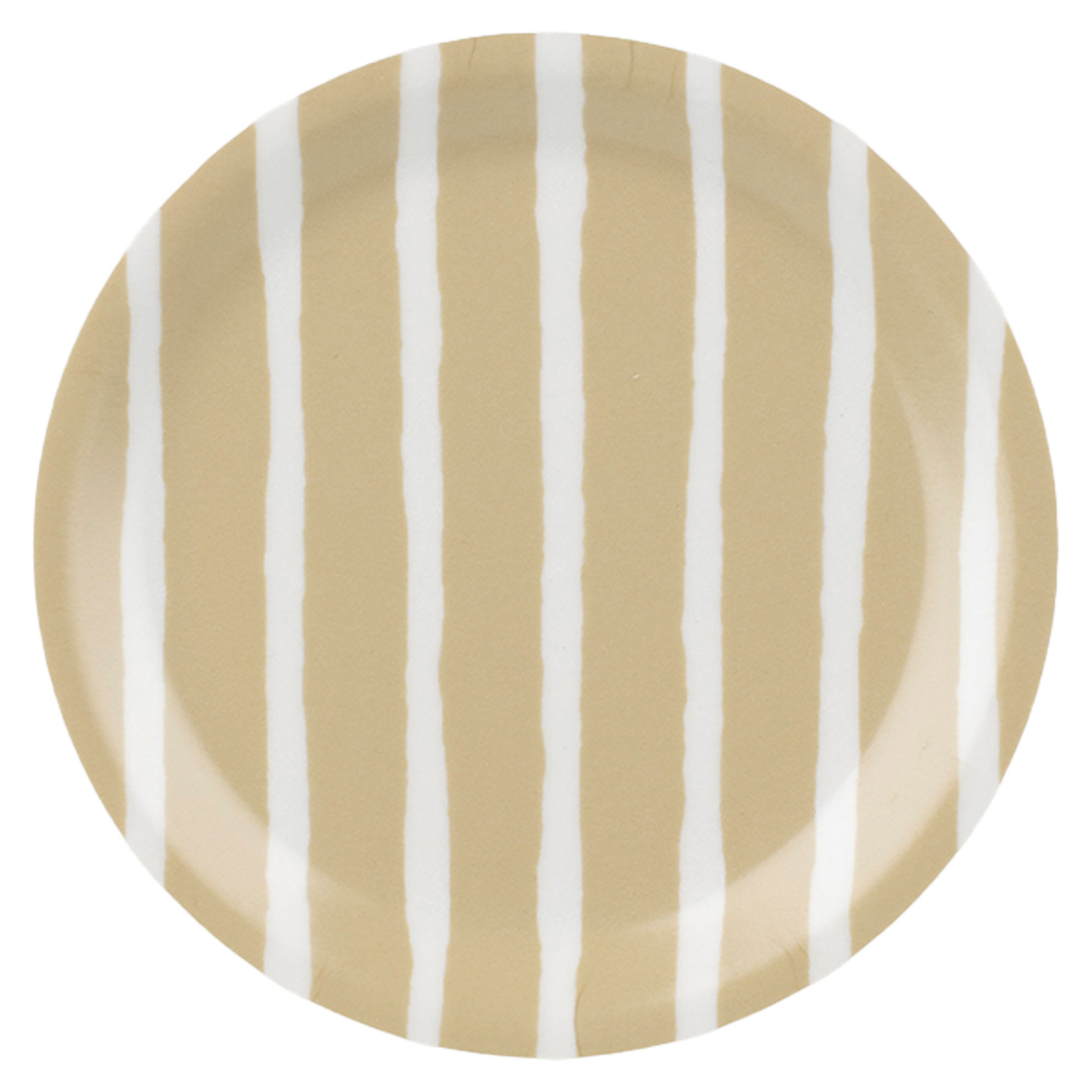 Piccolo glasunderlägg 11 cm, vit/sand