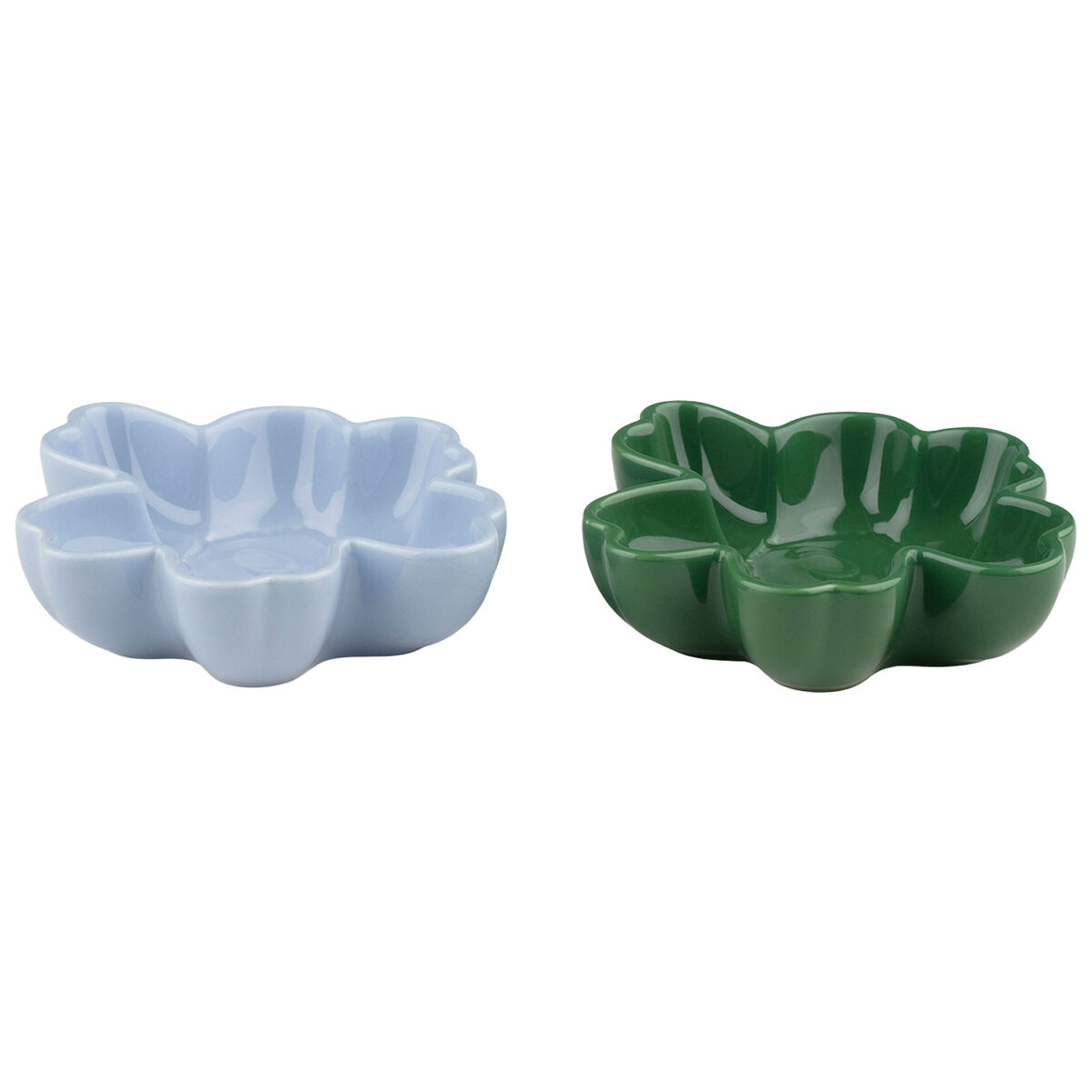 Unikko skål 11 cm 2-pakning, lyseblå/grønn