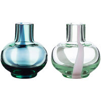 Mini vas 2-pack 6 cm, blå/grön/rosa