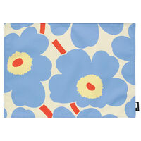 Pieni Unikko bordbrikke 31 × 42 cm, hvit/blå