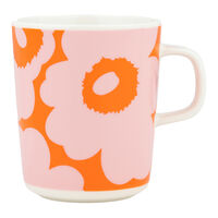 Unikko mugg 2,5 dl, vit/rosa/orange